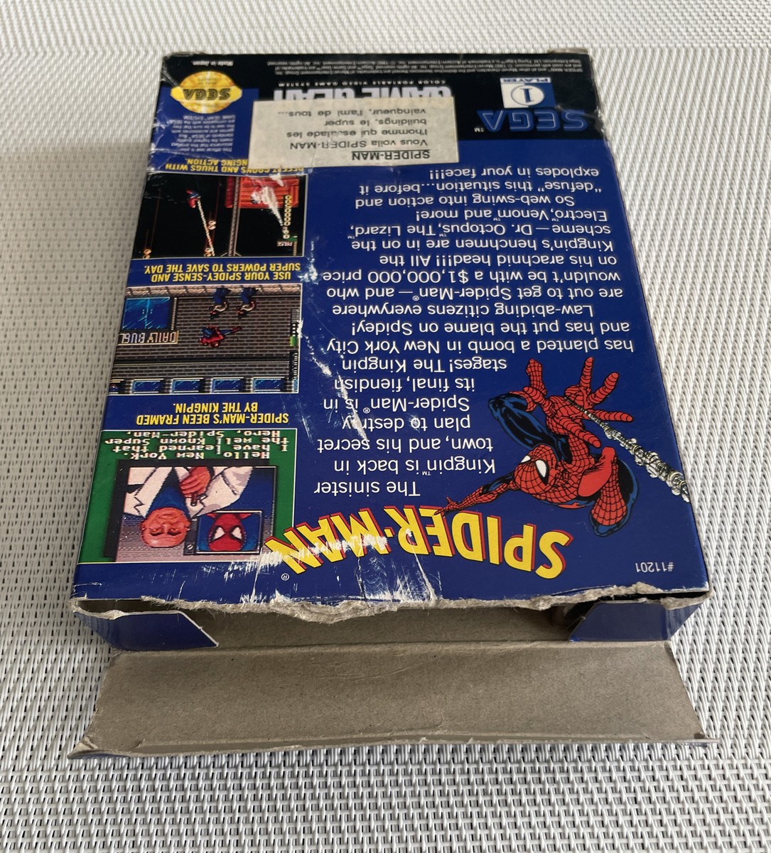 Spider-Man Game Gear PAL - Prix - Photo - Présentation