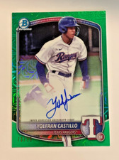 2025 Bowman Mega Box BMA-YC Yolfran Castillo Mojo Green Refractor Auto 73/99