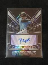 2023 Panini Chronicles Obsidian Baseball Autograph Yiddi Cappe #OA-YC Miami /25