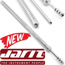 Jarit 170-102 Poole Suction Cannula 2 in 1 Stainless Steel Straight Tube 9.25"
