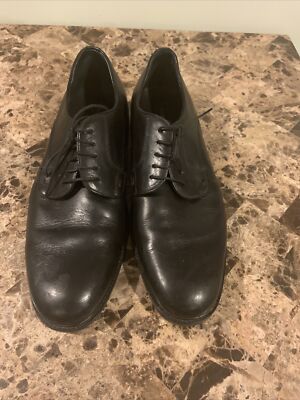 Mens Rush Gordon Rush Derby CapToe Dress Shoes US 11.5 Black Leather