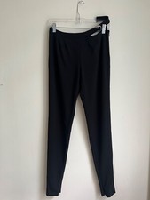 GUCCI TOM FORD Vintage women's buckle cutout black stretch pants IT44 US8 30"