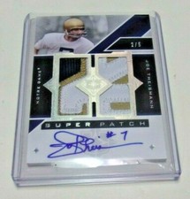 JOE THEISMANN 2013 UD ULTIMATE COLL GAME USED DUAL JERSEY AUTO 2/5 SIGNED CARD