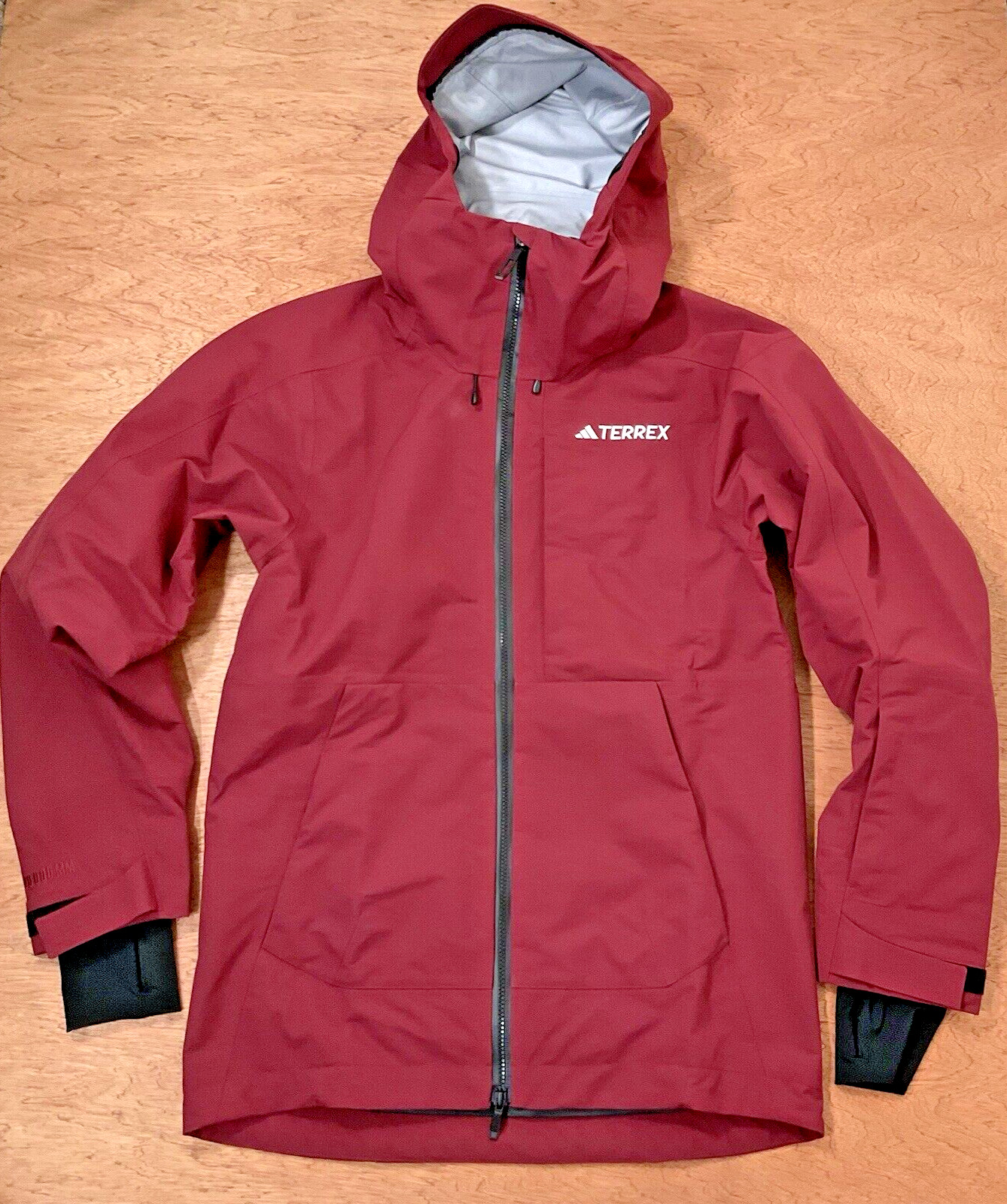 ADIDAS TERREX JACKET Men SMALL Techrock 3 Layer RAIN.RDY Ski Snowboard $500- NEW