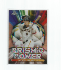 HAYATO SAKAMOTO (Yomiuri) 2021 TOPPS CHROME NPB PRISMIC POWER INSERT #PP-3