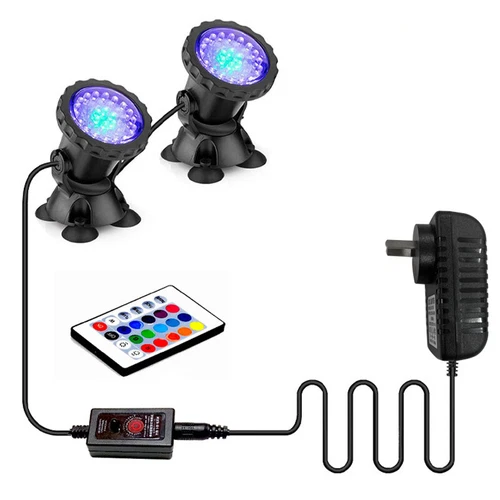 Dimmable RGB LED Underwater Spot Light Aquarium Garden Fountain Pool Pond Lamp - Picture 13 of 15