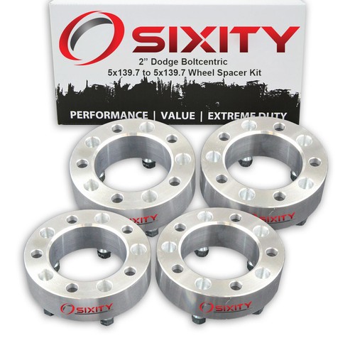 4pc 2" Wheel Spacers for Dodge Ram 1500 2500 3500 Adapters Lugs Studs 5x139.7 nh - Picture 2 of 8