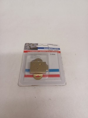 1 S 4048 Brass Plated Mailbox Lock 3/16 In. Throw - Durable & Secure Solution