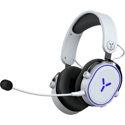 ISY IC 6010 Kabelloses RGB-Headset Gaming-Headset Schwarz/Weiß Over-ear