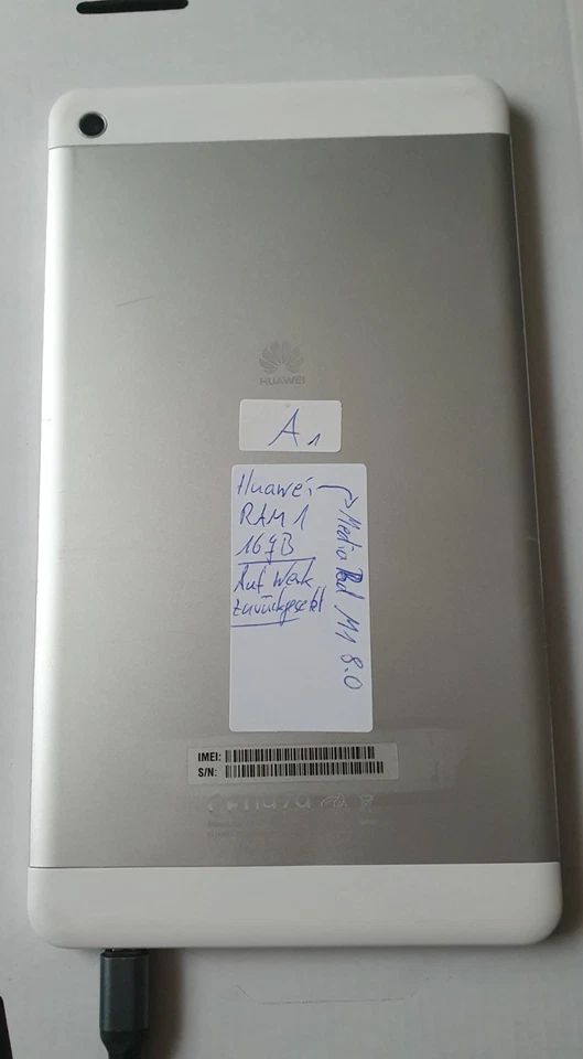 Huawei Media Pad 16GB Ram 1GB Weiß (A1) - Bild 3 von 4