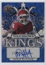 2022 Leaf Metal Draft Touchdown Kings Blue Wave 8/25 Mario Williams Auto 3mx