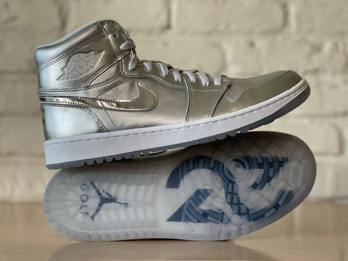 Nike Air Jordan 1 High G NRG confezione regalo PGA Golf argento FD6815 001 taglia 11