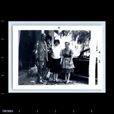 Old Vintage Photo Man Women Outside House 1964 Vw Bug Volkswagen Beetle