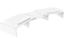 Dual Monitor Stand with 2 Extra Phone Holder Wood PC LaptopComputer Screen Rise