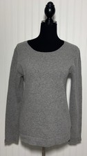 J Crew J. Crew Mercantile Teddie Sweater Gray Wool Cotton Crewneck Size Medium