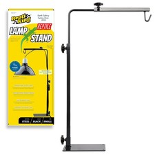 ReptiKing Reptile Lamp Stand, Adjustable Heat Fixture Small, Black