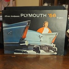 Plymouth 1956 Aerodynamic Dealer Sales Brochure Size 14 12 X 10 12
