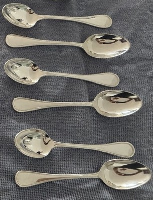 Christofle Albi 6 Kaffeelöffel versilbert   schönes Set