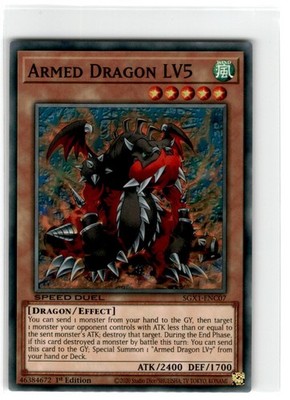 Yu-Gi-Oh! Speed Duel Armed Dragon LV 5 1st Edition SGX1-ENC07 Lightly Played