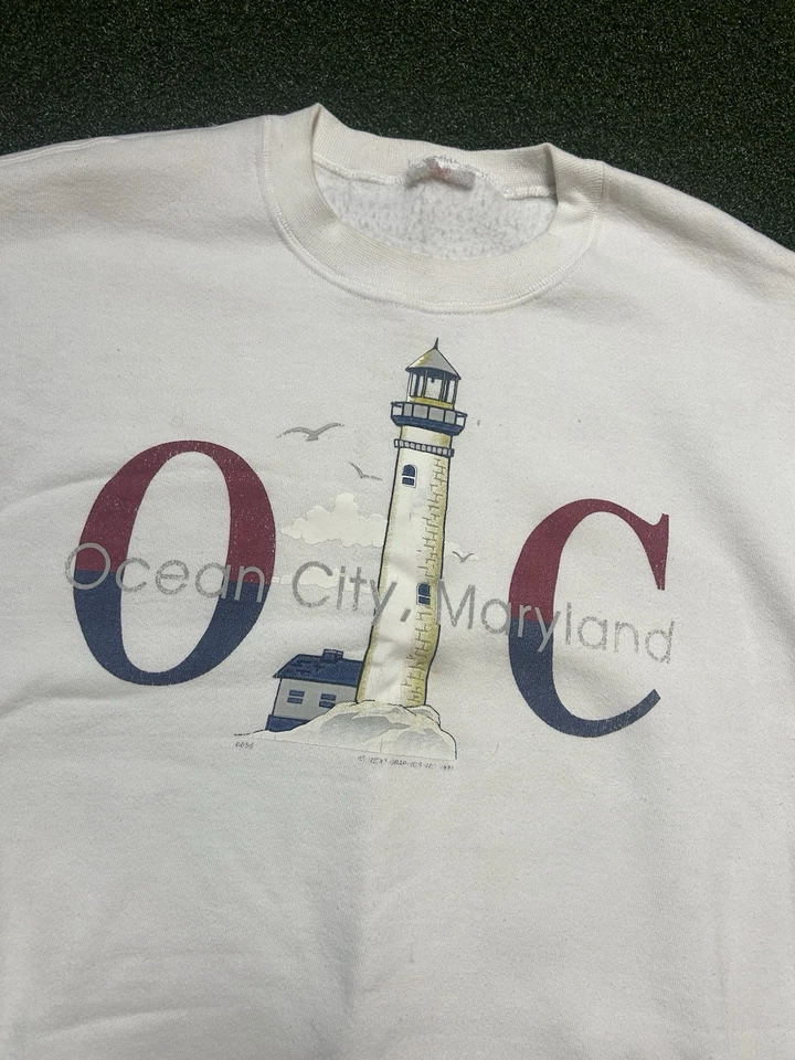 Lote de 4 sudaderas vintage de los 90 80 cuello redondo con capucha suéter estilo retro Foto 4 de 4