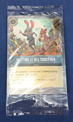 #ad Disney Lorcana Putting It All Together 27 P3 Zootopia 2 Movie Promo Sealed $5.99