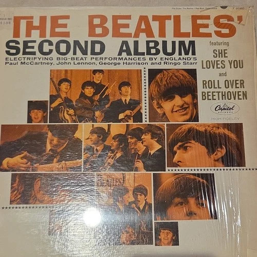 The Beatles' Second Album 1960s Capitol LP Vinyl 12" High-Fidelity Rock 33 RPM