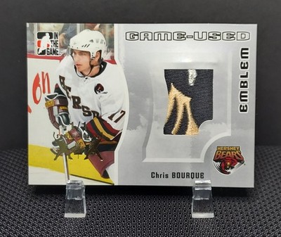 In the Game 2005-06 Heroes & Prospects GUE Emblem Silver /30 Chris Bourque
