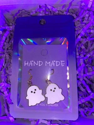 Cutie Boos! Ghost Emaille Ohrringe in Gold