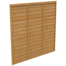 6x6ft Heavy Duty Wooden Overlap Fence Panel Dip Treated Garden Privacy Fence 1.8