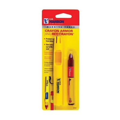 #ad CH Hanson 125 Crayon Armor And Red Lumber Crayon Combo $7.84