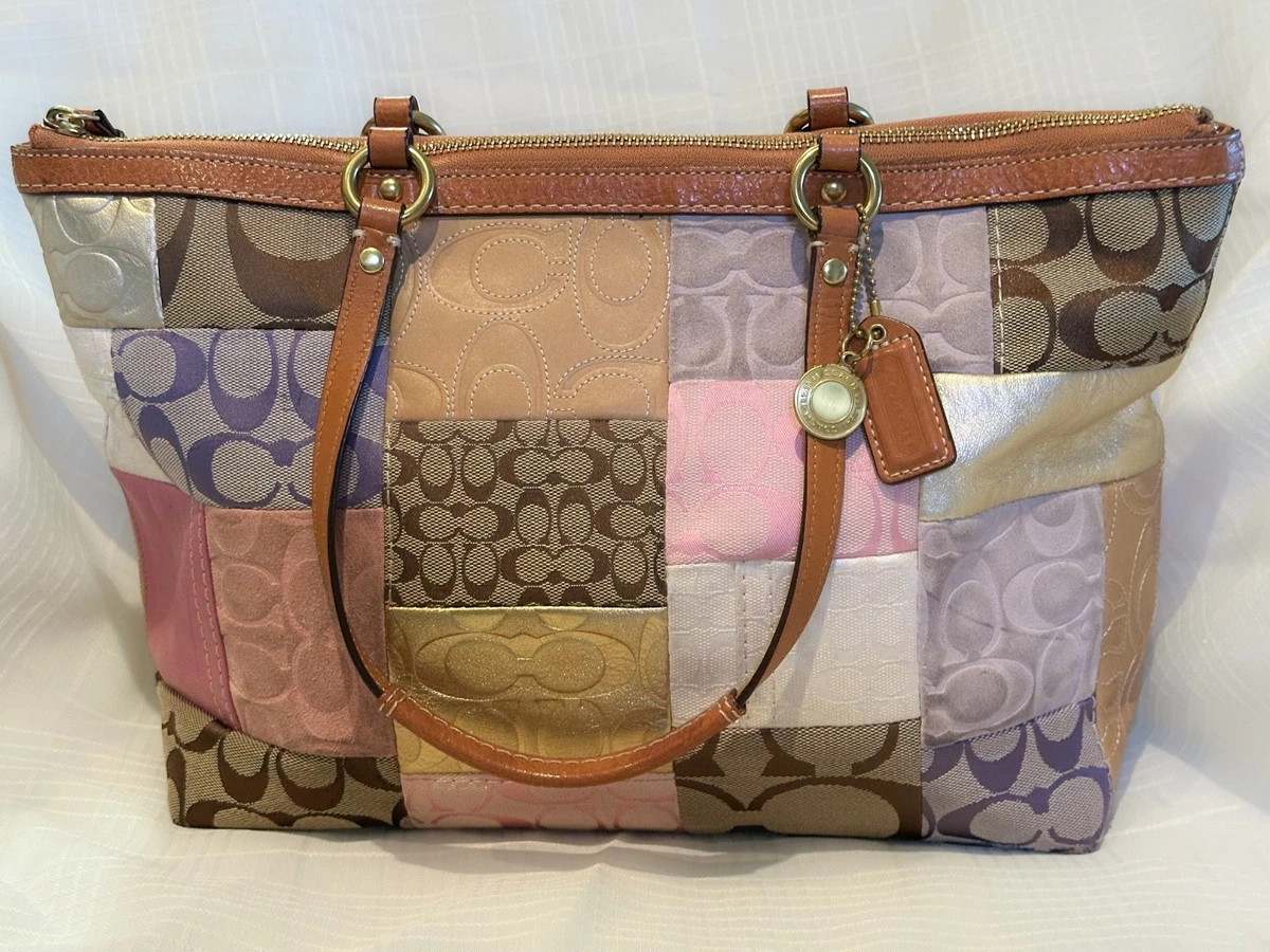 バッグ Coach Patchwork Tote Batafurai Flower Coach Patchwork Tote Medium Bags & Handbags for Women for sale | eBay