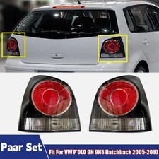 1PAAR RÜCKLICHT HECKLEUCHTE SCHWARZ RÜCKLEUCHTE passend für VW POLO 9N3 05-09