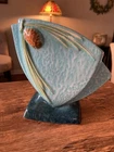 Roseville Pottery Wincraft Mid Century Pinecone Vase. Pristine Mint.