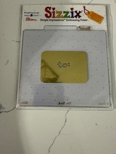 Sizzix Simple Impressions Brass Embossing Folder -- Phrase, To: 38-9673