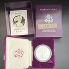 U.S. Mint American Eagle 1 oz Proof Silver 1987 w/ Box & Certificate