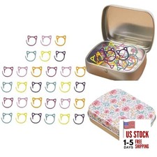 Stitch Markers for Crocheting Cat Stitch Markers with Box Metal Spiral 30