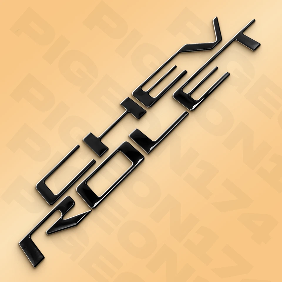 Gloss Black Tailgate Raised Letter Emblem For Chevrolet Silverado 1500 2019-2025 - Изображение 4 из 4