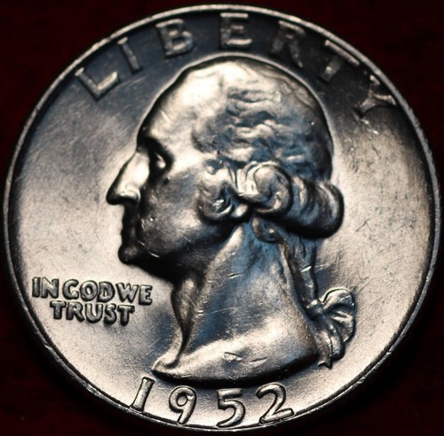 Uncirculated 1952-D Denver Mint Silver Washington Quarter