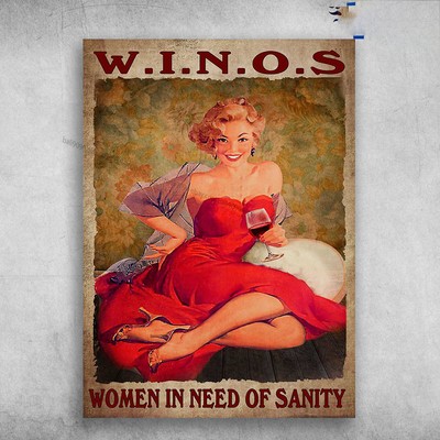 Lady Loves Wine - W.I.N.O.S, Women In Need Of Sanity