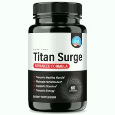 Titan Surge for Men, TitanSurge Supplement for Peak Performance 60ct