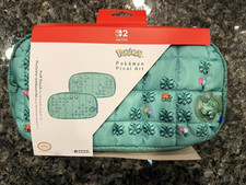 NEW HORI Pokemon Pixel Green Puff Pouch Nintendo Switch 2 Carrying Case