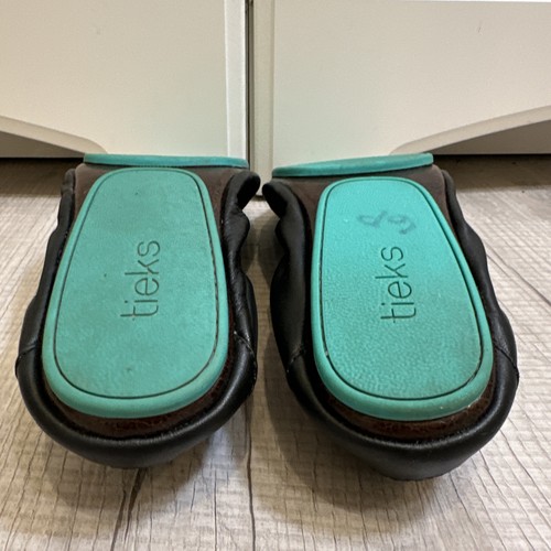 Tieks by Gavrieli Matte Black Leather Ballet Flats Size 10 WOMENS SLIP ON RARE - Picture 11 of 11