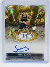 2025-26 Topps Chrome Sapphire Ben Saraf Topps Auto Issue Rookies Gold #31/50