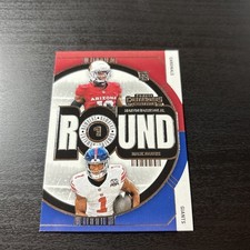 MARVIN HARRISON JR. & MALIK NABORS 2024 PANINI CONTENDERS ROUND NUMBERS ROOKIE.
