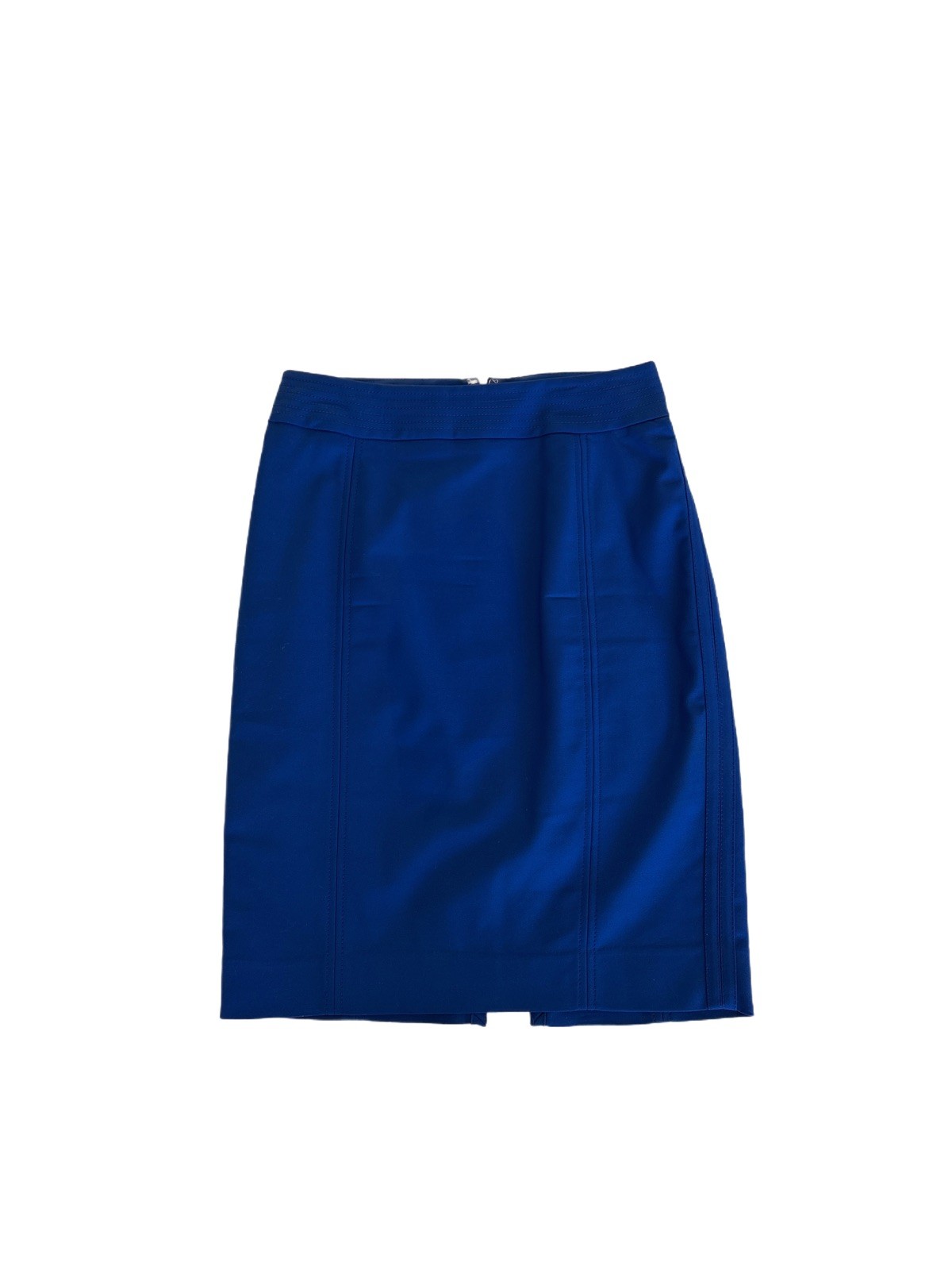 “White House Black Market” Blue Midi Pencil Skirt Size 2