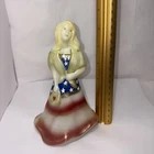 Fenton Patriotic Lady Glass - VTG Rare By SHELLY FENTON