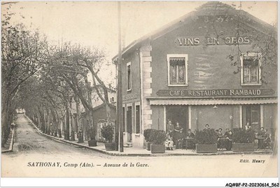 AQ#BFP2-01-0280 - SATHONAY - Bahnhofstraße - Café-Restaurant Rambaud - Fa