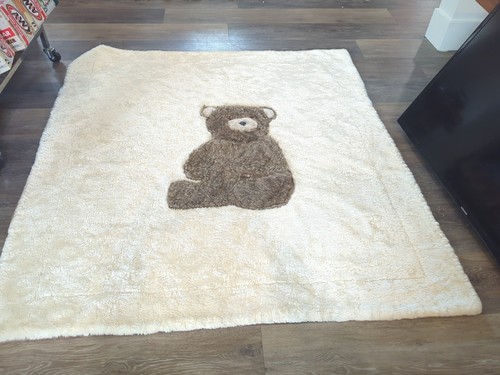 Plush Nursery Rug 54"x47" Soft Floor mat Infant Teddy Bear Soft 
