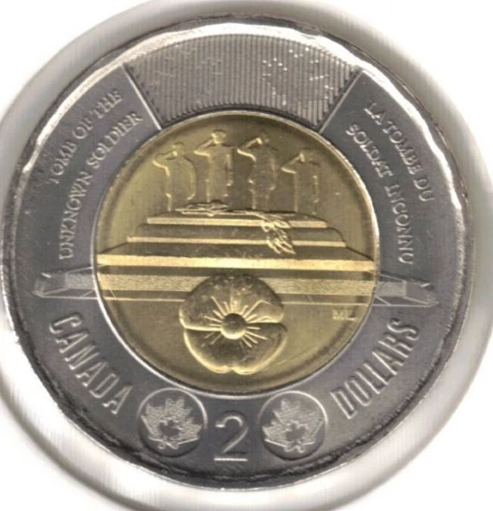 Uncirculated Uncertified Ungraded Canadian Two Dollar Coins