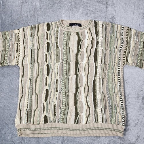 Vintage Protege Collection Sweater Mens XL 3D Textured Pullover Made USA Retro - Picture 3 of 12
